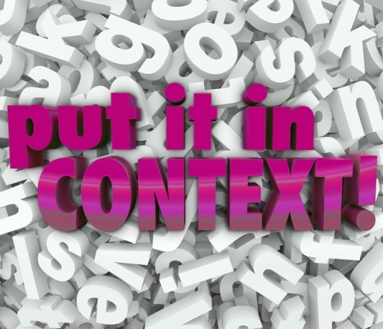 put it in context