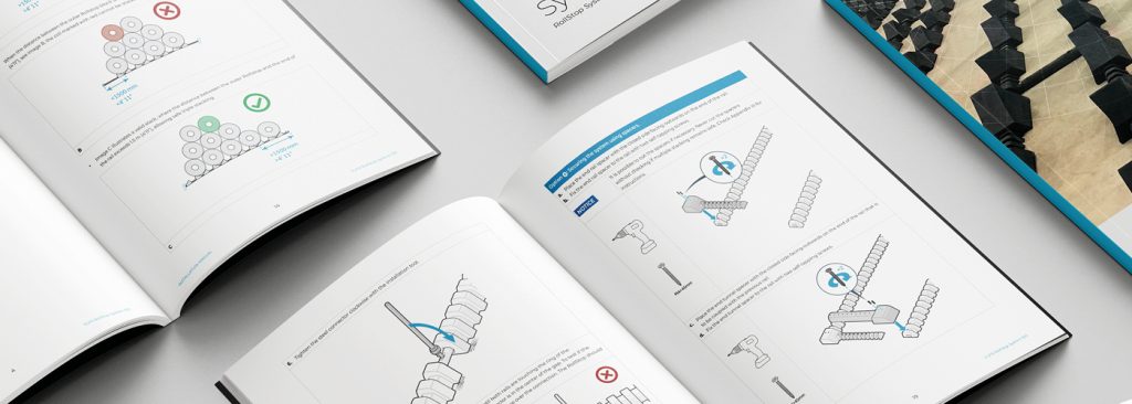 Opengeslagen handleiding toont technisch geschreven instructies